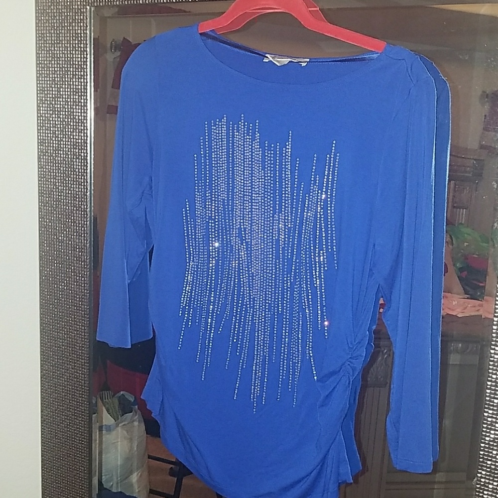 Pretty sparkly blue top